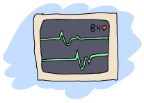 a heart monitor