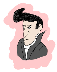 A very bad drawing of Elvis