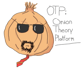 A cool onion (it has sunglasses and a goatee)